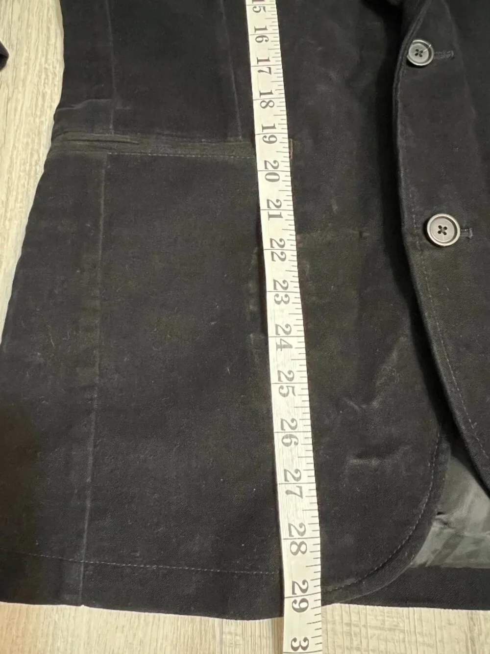 GAP Men's Black Corduroy Blazer Jacket Size S Two Button Sport Coat Y2K Minimal